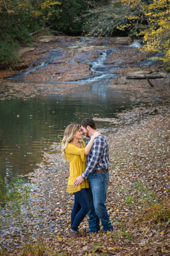 You can see Jerry Creek's waterfall that feeds Crystal Lake in the background.