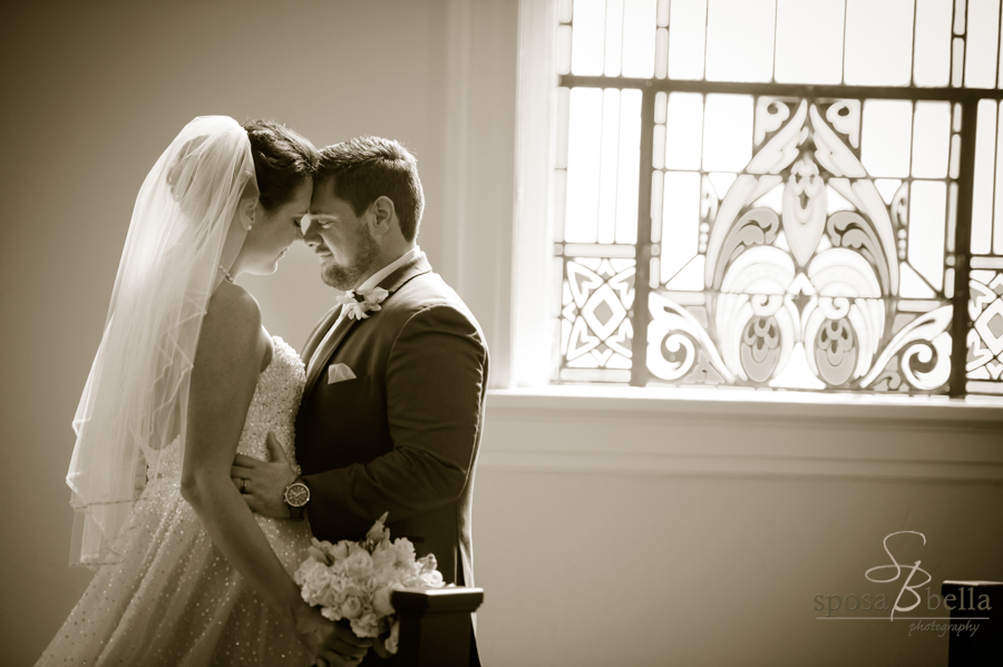 The look of complete happiness and love as the bride and groom embrace after their wedding ceremony.