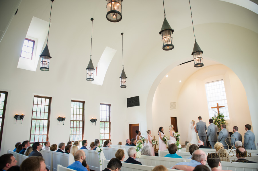 Wedding Ceremony in the chapel at the Reserve at Lake Keowee.