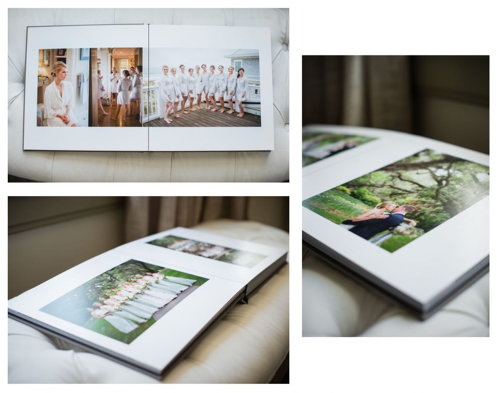 Wedding album design options.